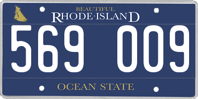 RI license plate 569009