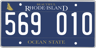 RI license plate 569010