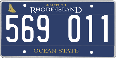 RI license plate 569011
