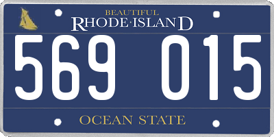 RI license plate 569015