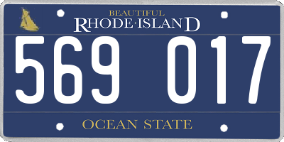 RI license plate 569017