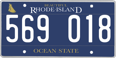 RI license plate 569018