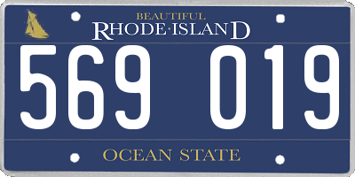 RI license plate 569019
