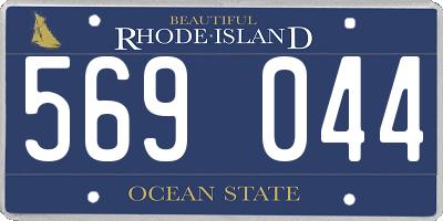 RI license plate 569044