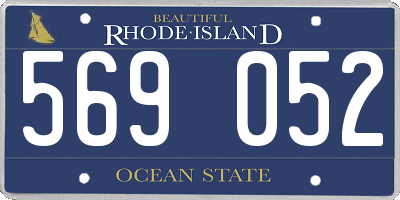 RI license plate 569052