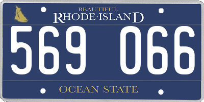 RI license plate 569066