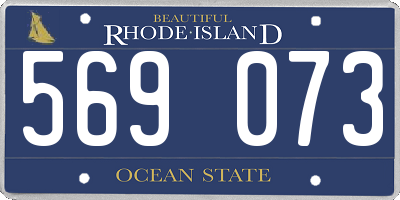 RI license plate 569073