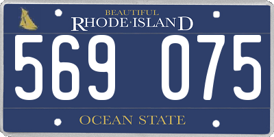 RI license plate 569075