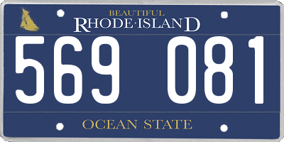 RI license plate 569081