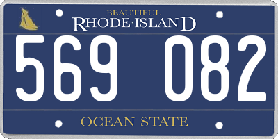 RI license plate 569082