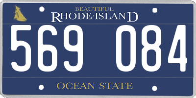 RI license plate 569084