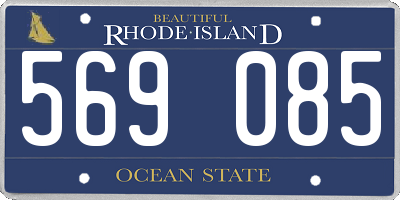 RI license plate 569085