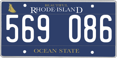 RI license plate 569086