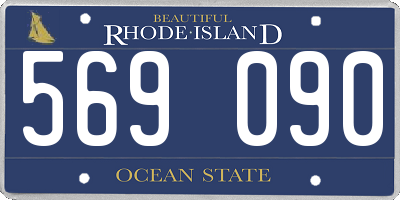 RI license plate 569090