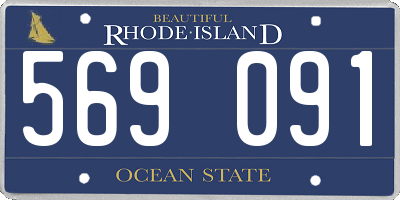 RI license plate 569091