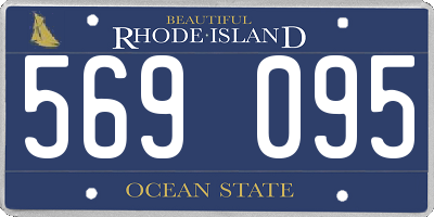 RI license plate 569095