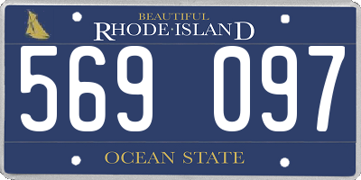 RI license plate 569097