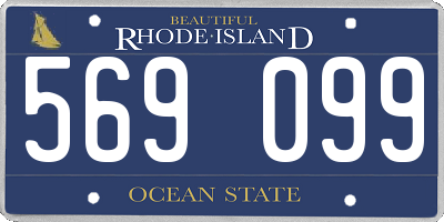 RI license plate 569099