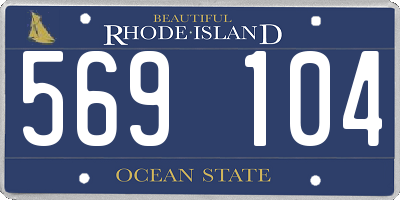RI license plate 569104