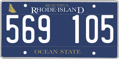 RI license plate 569105