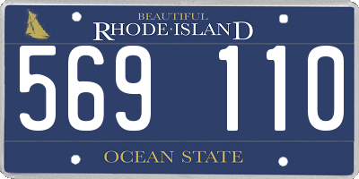 RI license plate 569110