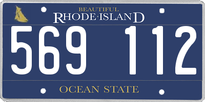 RI license plate 569112