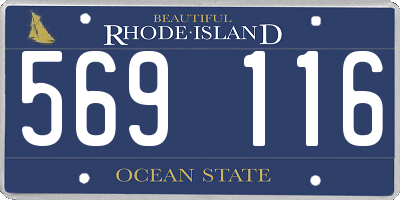 RI license plate 569116