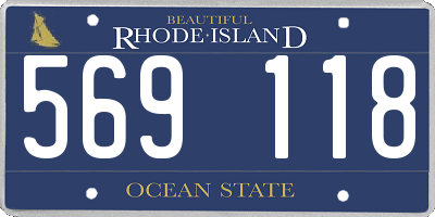 RI license plate 569118