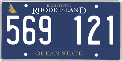 RI license plate 569121