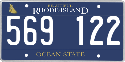 RI license plate 569122