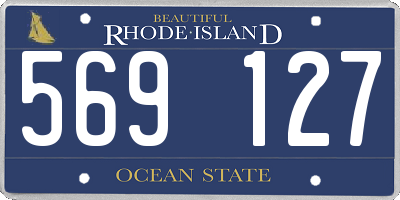 RI license plate 569127