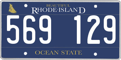 RI license plate 569129