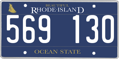 RI license plate 569130