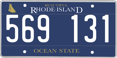 RI license plate 569131