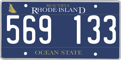 RI license plate 569133