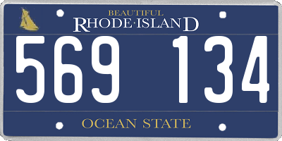 RI license plate 569134