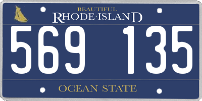 RI license plate 569135