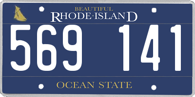 RI license plate 569141