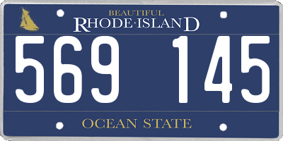 RI license plate 569145