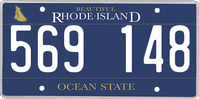 RI license plate 569148