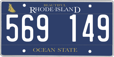 RI license plate 569149