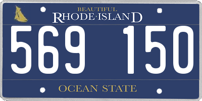 RI license plate 569150