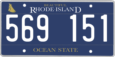 RI license plate 569151