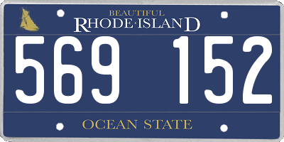 RI license plate 569152