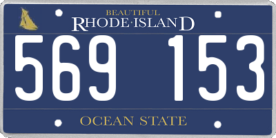 RI license plate 569153