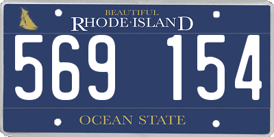 RI license plate 569154