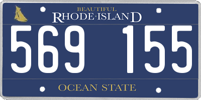 RI license plate 569155
