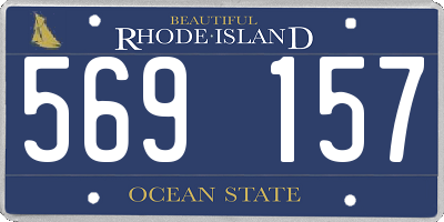 RI license plate 569157
