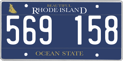 RI license plate 569158