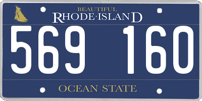 RI license plate 569160